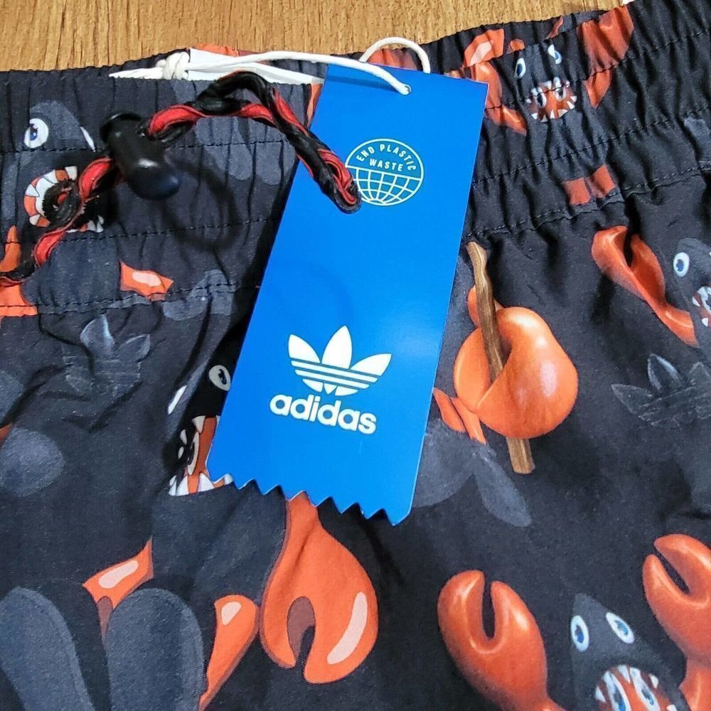 Adidas Originals Philip Colbert X Superstar Save The Lobster Shorts M New HA4697 - Picture 3 of 10